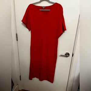 Red COS t-shirt dress